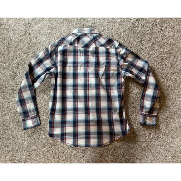 Men's American Eagle Long Sleeve Pearl Snap Shirt Size M - Picture 3 of 6